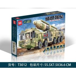 GAOMISI T3012 3012 non  XE TÊN LỬA ĐẠN ĐẠO DONGFENG 41 bộ đồ chơi xếp lắp ráp ghép mô hình Flourishing Age Strengthen The Army TANK & MILITARY 678 khối
