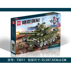 GAOMISI T3011 3011 non  XE TĂNG CHIẾN ĐẤU CHỦ LỰC 99A bộ đồ chơi xếp lắp ráp ghép mô hình Flourishing Age Strengthen The Army TANK & MILITARY 678 khối