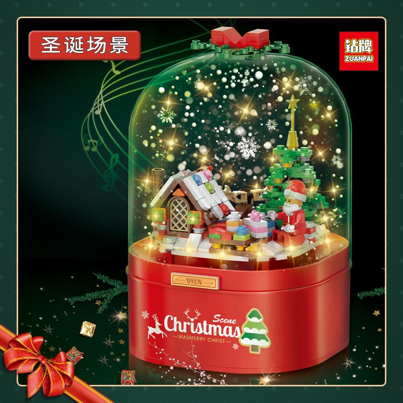 ZUANPAI Z004 non Lego CẢNH GIÁNG SINH bộ đồ chơi xếp lắp ráp ghép mô hình Christmas