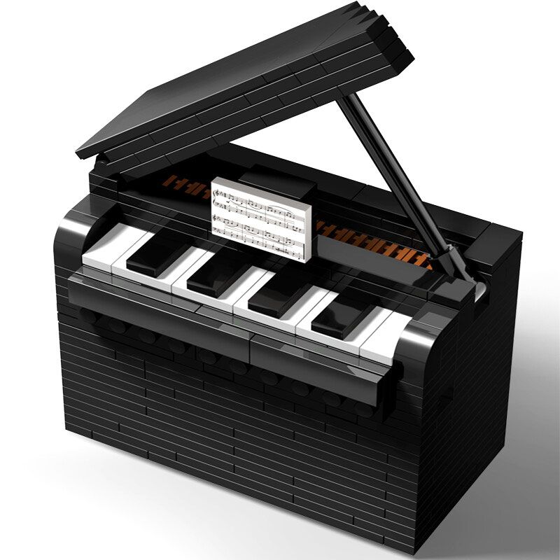 W23 non Lego HỘP CÂU ĐỐ CƠ CHẾ ĐÀN PIANO bộ đồ chơi xếp lắp ráp ghép mô hình Creator PUZZLE DECRYPT BOX Sáng Tạo