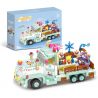 WEIGHT 2123 non  SUY NGHĨ HAI LẦN VỀ NƯỚNG bộ đồ chơi xếp lắp ráp ghép mô hình GOURMET CARS 627 khối