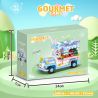 WEIGHT 2121 non  THỎ ĐÓI QUÁ bộ đồ chơi xếp lắp ráp ghép mô hình GOURMET CARS 641 khối