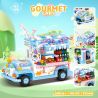 WEIGHT 2121 non  THỎ ĐÓI QUÁ bộ đồ chơi xếp lắp ráp ghép mô hình GOURMET CARS 641 khối