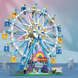XINGBAO XB-18023 18023 XB18023 non  BÁNH XE ĐU QUAY HẠNH PHÚC bộ đồ chơi xếp lắp ráp ghép mô hình  ELECTRIC FERRIS WHEEL Kỹ Thuật Công Nghệ Cao Mô Hình Phương Tiện 870 khối
