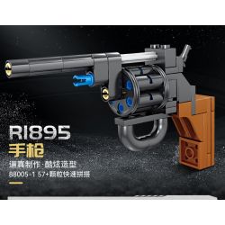 Kazi KY88005 88005 non  SÚNG MÁY HẠNG NẶNG GATLING 8 TỔ HỢP bộ đồ chơi xếp lắp ráp ghép mô hình Gun MILITARY 440 khối