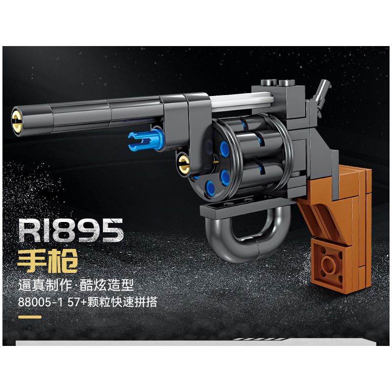 Kazi KY88005 88005 non  SÚNG MÁY HẠNG NẶNG GATLING 8 TỔ HỢP bộ đồ chơi xếp lắp ráp ghép mô hình Gun MILITARY 440 khối