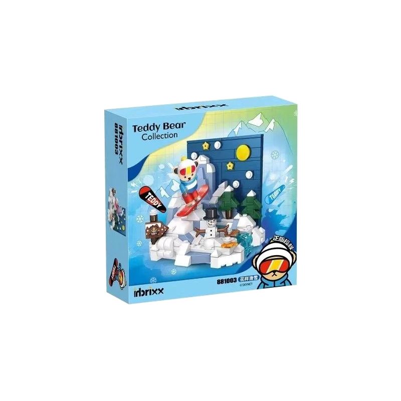 INBRIXX 881003 non  TRƯỢT TUYẾT bộ đồ chơi xếp lắp ráp ghép mô hình TEDDY BEAR