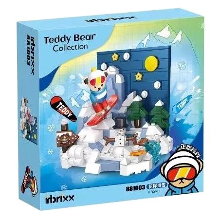 INBRIXX 881003 non  TRƯỢT TUYẾT bộ đồ chơi xếp lắp ráp ghép mô hình TEDDY BEAR