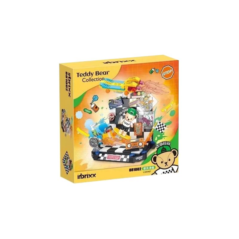 INBRIXX 881002 non VÁN TRƯỢT PUNK bộ đồ chơi xếp lắp ráp ghép mô hình TEDDY BEAR INBRIXX 881002 non VÁN TRƯỢT PUNK bộ đồ chơi xếp lắp ráp ghép mô hình TEDDY BEAR