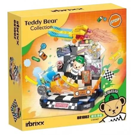 INBRIXX 881002 non  VÁN TRƯỢT PUNK bộ đồ chơi xếp lắp ráp ghép mô hình TEDDY BEAR