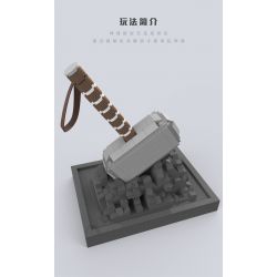 W29 non  HỘP GIẢI MÃ NỘI TẠNG THOR'S HAMMER THẾ HỆ THỨ 6 bộ đồ chơi xếp lắp ráp ghép mô hình Creator PUZZLE DECRYPT BOX Sáng Tạo