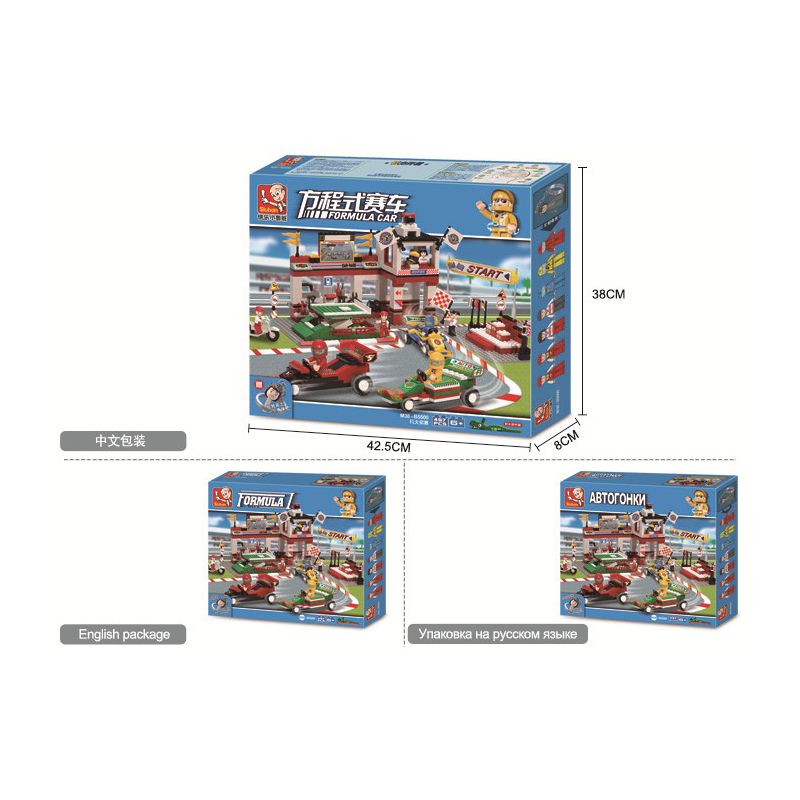 SLUBAN M38-B5500 B5500 5500 M38B5500 38-B5500 non  XE CÔNG THỨC - F1 GRAND PRIX bộ đồ chơi xếp lắp ráp ghép mô hình Speed Champions Racing Cars Đua Xe Công Thức 457 khối