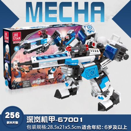 JIESTAR 67001 non  SÂU LAN CƠ bộ đồ chơi xếp lắp ráp ghép mô hình 256 khối