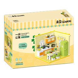 WEKKI 506113 non  BẾP CƠM CHIA bộ đồ chơi xếp lắp ráp ghép mô hình ONE ROOM GOURMET'S KITCHEN 436 khối