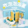 WEKKI 506111 non  TẮM BONG BÓNG bộ đồ chơi xếp lắp ráp ghép mô hình ONE ROOM BUBBLE'S BATHROOM 362 khối