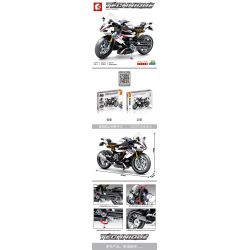 SEMBO 701812 non  BMWS1000TT bộ đồ chơi xếp lắp ráp ghép mô hình  BMW S1000TT Kỹ Thuật Công Nghệ Cao Mô Hình Phương Tiện 814 khối