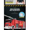 REOBRIX 22008 non  XE CỨU HỎA bộ đồ chơi xếp lắp ráp ghép mô hình  FIRE LADDER TRUCK Kỹ Thuật Công Nghệ Cao Mô Hình Phương Tiện 2888 khối