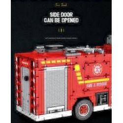 REOBRIX 22008 non  XE CỨU HỎA bộ đồ chơi xếp lắp ráp ghép mô hình  FIRE LADDER TRUCK Kỹ Thuật Công Nghệ Cao Mô Hình Phương Tiện 2888 khối