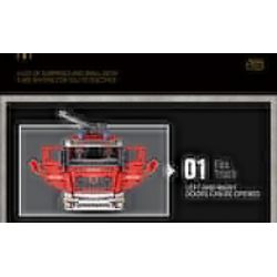 REOBRIX 22008 non  XE CỨU HỎA bộ đồ chơi xếp lắp ráp ghép mô hình  FIRE LADDER TRUCK Kỹ Thuật Công Nghệ Cao Mô Hình Phương Tiện 2888 khối