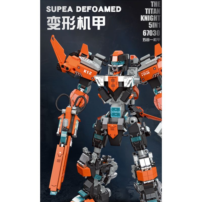 JIESTAR 67030 non  HIỆP SĨ TITAN bộ đồ chơi xếp lắp ráp ghép mô hình 996 khối