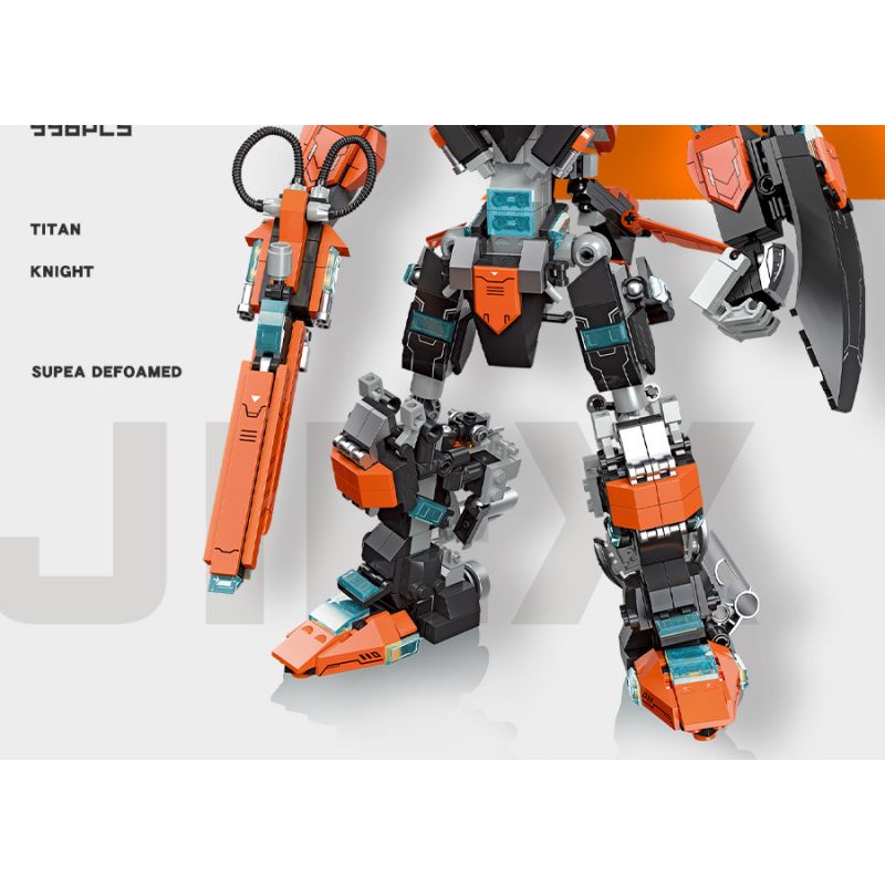 JIESTAR 67030 non  HIỆP SĨ TITAN bộ đồ chơi xếp lắp ráp ghép mô hình 996 khối