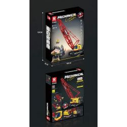 REOBRIX 22006 non  CẨU TRỤC BÁNH XÍCH bộ đồ chơi xếp lắp ráp ghép mô hình  CRAWLER CRANE Kỹ Thuật Công Nghệ Cao Mô Hình Phương Tiện 1322 khối