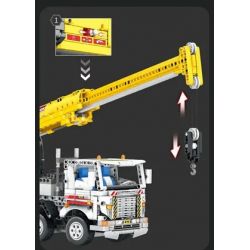 REOBRIX 22007 non  MÁY TRỤC bộ đồ chơi xếp lắp ráp ghép mô hình  MULTIPLE FUNCTION AUTOCRANE Kỹ Thuật Công Nghệ Cao Mô Hình Phương Tiện 2206 khối