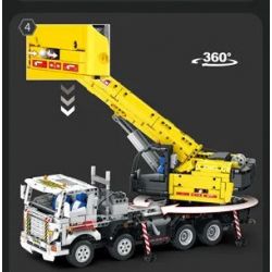 REOBRIX 22007 non  MÁY TRỤC bộ đồ chơi xếp lắp ráp ghép mô hình  MULTIPLE FUNCTION AUTOCRANE Kỹ Thuật Công Nghệ Cao Mô Hình Phương Tiện 2206 khối