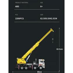 REOBRIX 22007 non  MÁY TRỤC bộ đồ chơi xếp lắp ráp ghép mô hình  MULTIPLE FUNCTION AUTOCRANE Kỹ Thuật Công Nghệ Cao Mô Hình Phương Tiện 2206 khối