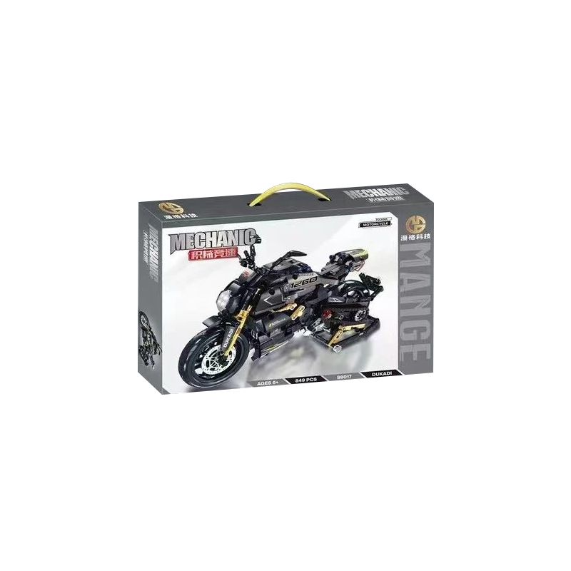 MANGE TECHNOLOGY 88017 non  DUCATI1260 tỷ lệ 1:12 bộ đồ chơi xếp lắp ráp ghép mô hình  Kỹ Thuật Công Nghệ Cao Mô Hình Phương Tiện 849 khối
