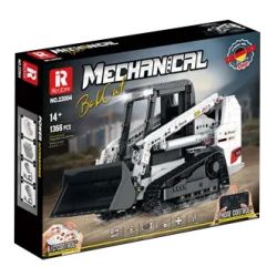 REOBRIX 22004 non  MÁY XÚC LẬT BOBCAT bộ đồ chơi xếp lắp ráp ghép mô hình  BOBCAT SKID STEER LOADER Kỹ Thuật Công Nghệ Cao Mô Hình Phương Tiện 1366 khối