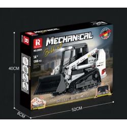 REOBRIX 22004 non  MÁY XÚC LẬT BOBCAT bộ đồ chơi xếp lắp ráp ghép mô hình  BOBCAT SKID STEER LOADER Kỹ Thuật Công Nghệ Cao Mô Hình Phương Tiện 1366 khối