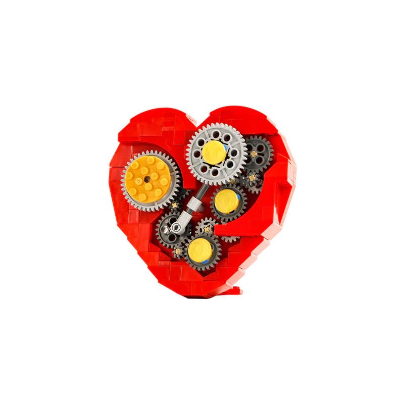 REBRICKABLE MOC-4453 4453 MOC4453 non Lego ĐỒNG HỒ CƠ TRÁI TIM bộ đồ chơi xếp lắp ráp ghép mô hình Creator CLOCKWORK HEART Sáng Tạo 182 khối