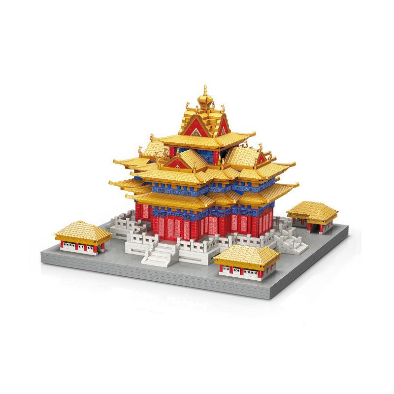 MOYU BLOCK MY92008 92008 non Lego THÁP GÓC CỦA TỬ CẤM THÀNH bộ đồ chơi xếp lắp ráp ghép mô hình Buildings 4601 khối