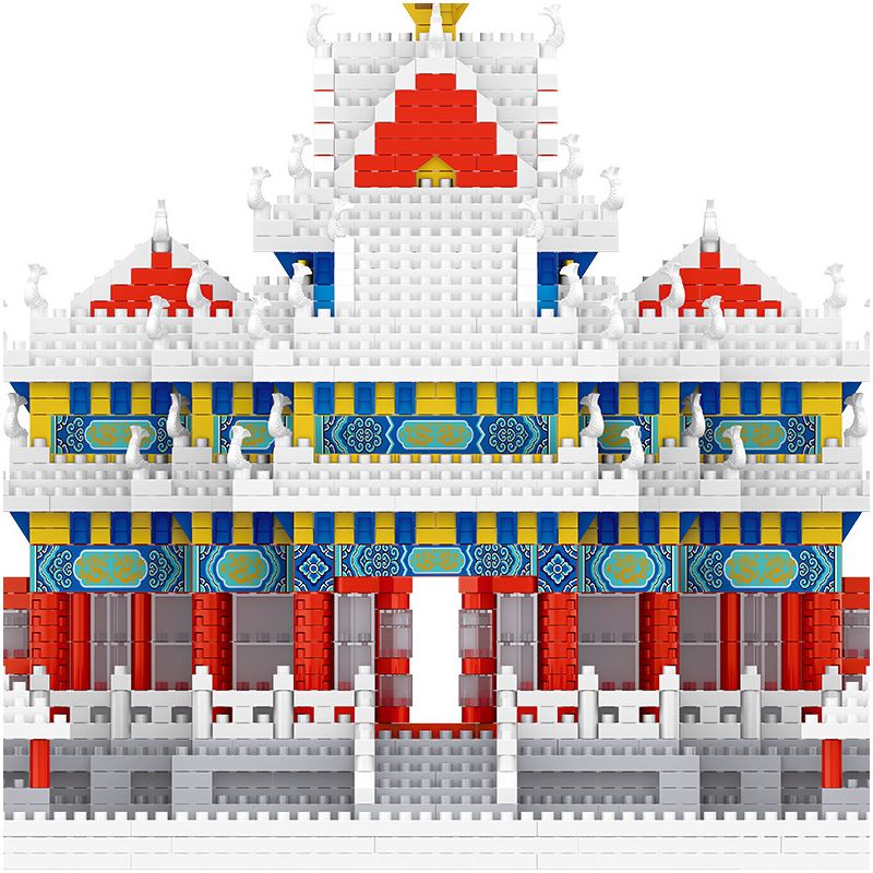 MOYU BLOCK MY92008 92008 non  THÁP GÓC CỦA TỬ CẤM THÀNH bộ đồ chơi xếp lắp ráp ghép mô hình Buildings 4601 khối