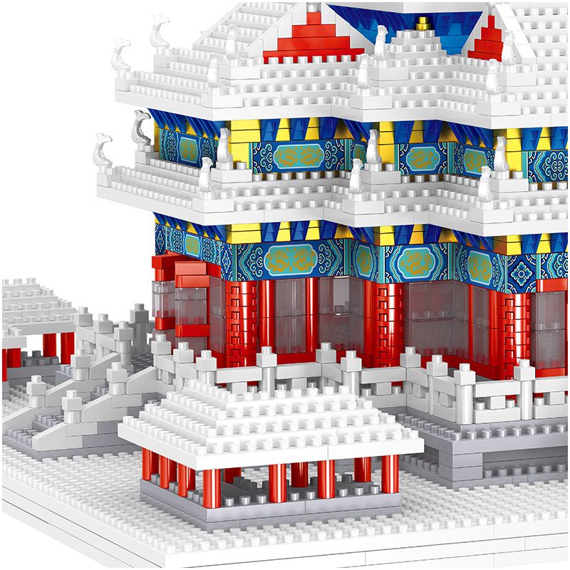 MOYU BLOCK MY92008 92008 non  THÁP GÓC CỦA TỬ CẤM THÀNH bộ đồ chơi xếp lắp ráp ghép mô hình Buildings 4601 khối