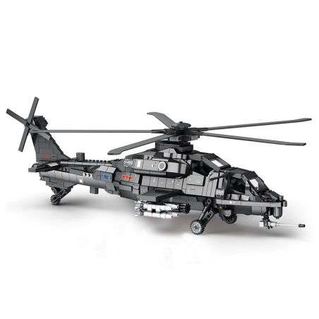 JUHANG TECHNOLOGY 88019 REOBRIX 33033 non  XẠ THỦ-10 bộ đồ chơi xếp lắp ráp ghép mô hình Military Army CAICZ-10 Quân Sự Bộ Đội 1366 khối