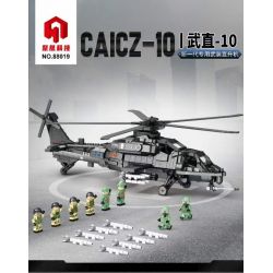 JUHANG TECHNOLOGY 88019 REOBRIX 33033 non  XẠ THỦ-10 bộ đồ chơi xếp lắp ráp ghép mô hình Military Army CAICZ-10 Quân Sự Bộ Đội 1366 khối