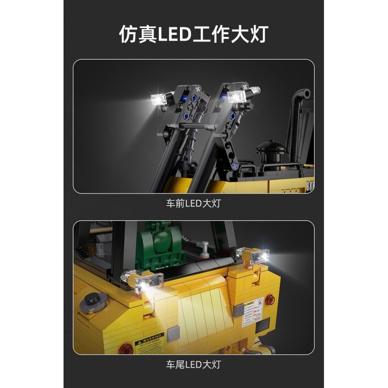 CADA DOUBLEE C61056 61056 non  MÁY ???I HẠNG NẶNG ĐIỀU KHIỂN TỪ XA 1:16 tỷ lệ 1:16 bộ đồ chơi xếp lắp ráp ghép mô hình  HEAVY BULLDOZER Kỹ Thuật Công Nghệ Cao Mô Hình Phương Tiện 2826 khối