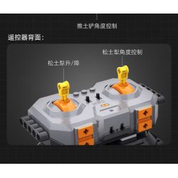 CADA DOUBLEE C61056 61056 non  MÁY ???I HẠNG NẶNG ĐIỀU KHIỂN TỪ XA 1:16 tỷ lệ 1:16 bộ đồ chơi xếp lắp ráp ghép mô hình  HEAVY BULLDOZER Kỹ Thuật Công Nghệ Cao Mô Hình Phương Tiện 2826 khối