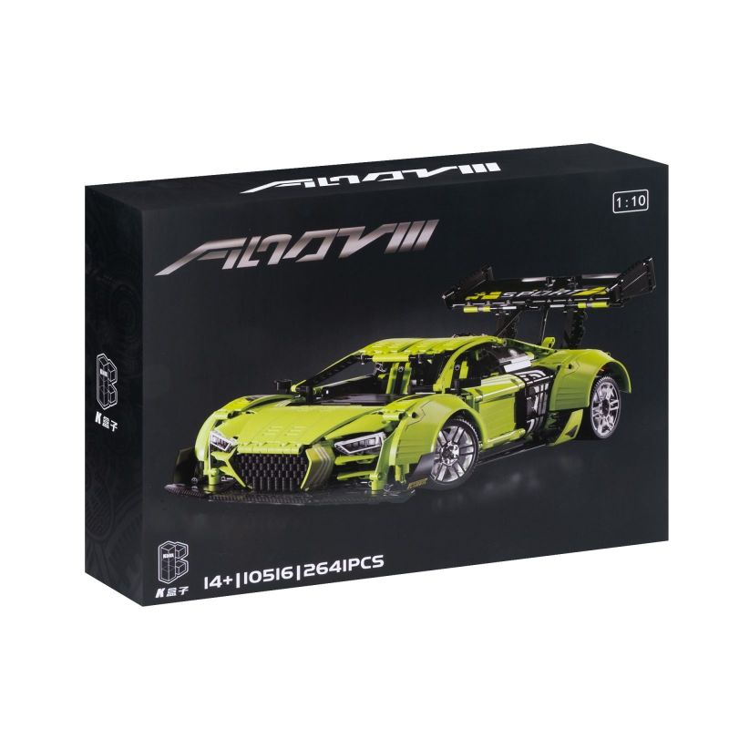 K BOX 10516 10516B non  XE THỂ THAO AUDI R8 tỷ lệ 1:10 bộ đồ chơi xếp lắp ráp ghép mô hình  Kỹ Thuật Công Nghệ Cao Mô Hình Phương Tiện 2641 khối