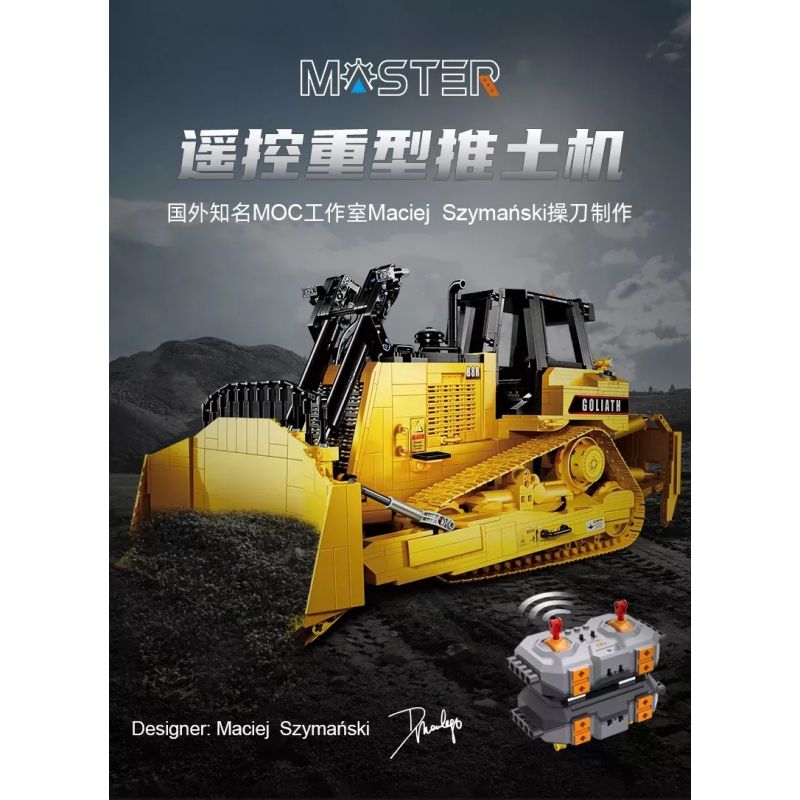 CADA DOUBLEE C61056 61056 non  MÁY ???I HẠNG NẶNG ĐIỀU KHIỂN TỪ XA 1:16 tỷ lệ 1:16 bộ đồ chơi xếp lắp ráp ghép mô hình  HEAVY BULLDOZER Kỹ Thuật Công Nghệ Cao Mô Hình Phương Tiện 2826 khối