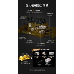 CADA DOUBLEE C61056 61056 non  MÁY ???I HẠNG NẶNG ĐIỀU KHIỂN TỪ XA 1:16 tỷ lệ 1:16 bộ đồ chơi xếp lắp ráp ghép mô hình  HEAVY BULLDOZER Kỹ Thuật Công Nghệ Cao Mô Hình Phương Tiện 2826 khối