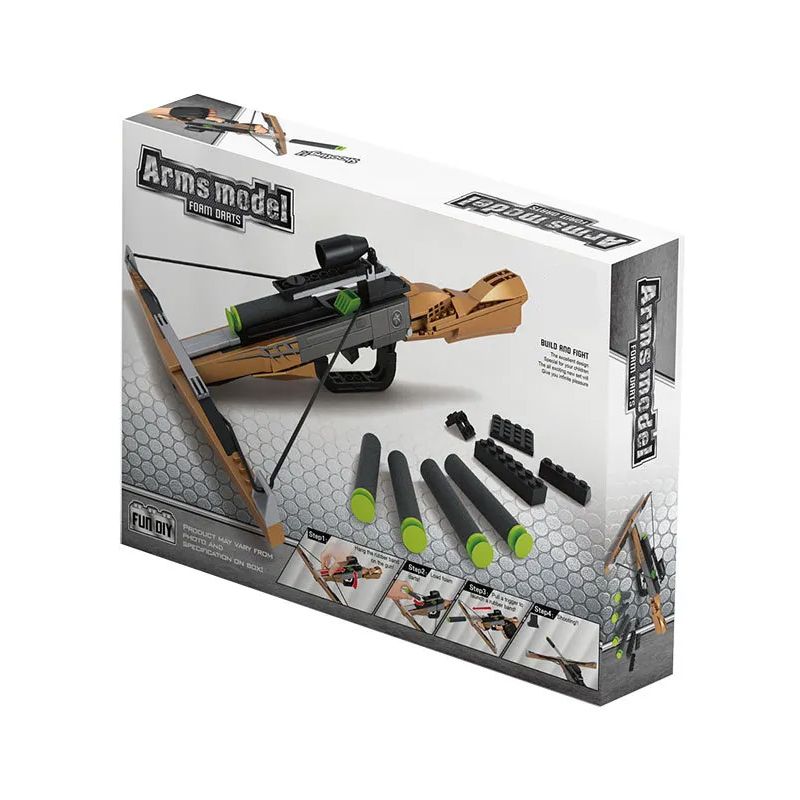 QX2001 2001 non  NỎ XỐP bộ đồ chơi xếp lắp ráp ghép mô hình Gun ARMS MODEL CROSSBOW Súng 181 khối