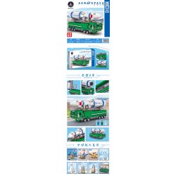 ZHEGAO QL0288 0288 non  TÊN LỬA LONG MARCH 6 bộ đồ chơi xếp lắp ráp ghép mô hình China Aerospace Museum AEROSPACE LONG MARCH 6 764 khối