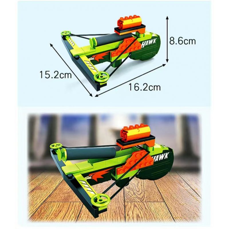 QX2003 2003 non  NỎ TAY LẮP RÁP LỚN bộ đồ chơi xếp lắp ráp ghép mô hình Gun ARMS MODEL BOWGUN Súng 82 khối