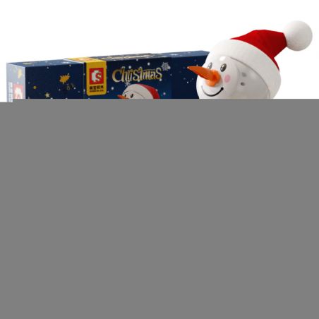 SEMBO 601162 non  NGƯỜI TUYẾT HỘP NHẠC GIÁNG SINH bộ đồ chơi xếp lắp ráp ghép mô hình Christmas CHRISTMAS MUSICBOX 220 khối