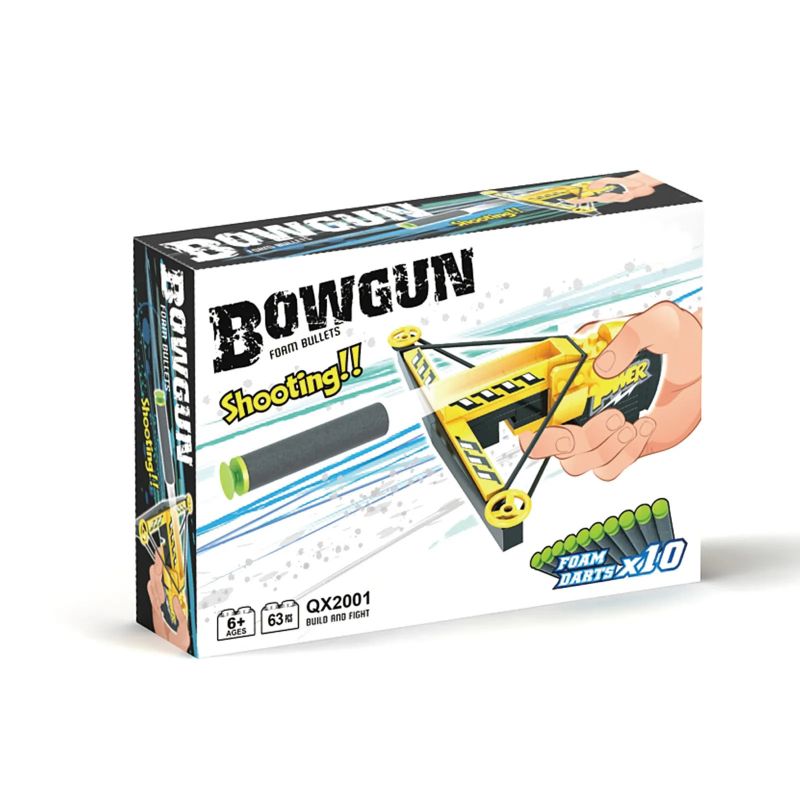 QX2001 2001 non  NỎ TAY LẮP RÁP NHỎ bộ đồ chơi xếp lắp ráp ghép mô hình Gun ARMS MODEL BOWGUN Súng 63 khối