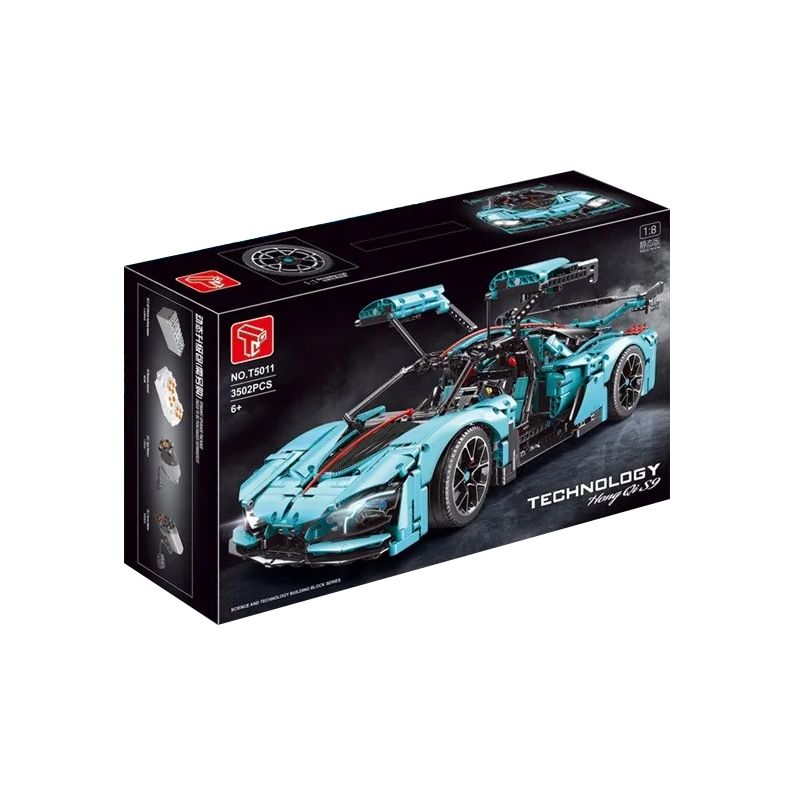 SUPER 18K K165 TA GAOLE T5011 5011 V CARD V5011 5011 non  HỒNG KỲ S9 bộ đồ chơi xếp lắp ráp ghép mô hình 1:8 HONG QI S9 Tỷ Lệ 1:8 3502 khối