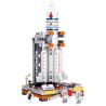 ZHEGAO QL0285 0285 non  TÊN LỬA ĐẨY TRƯỜNG CHINH 5 THÁNG 3 bộ đồ chơi xếp lắp ráp ghép mô hình China Aerospace Museum AEROSPACE LONG MARCH 5 471 khối